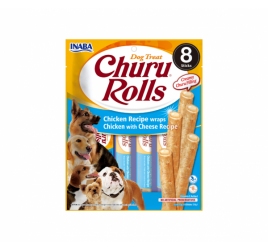 Churu Dog skanėstas Rolls Chicken Cheese  8x96g