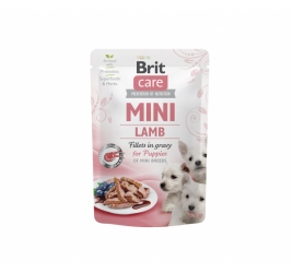 Brit Care Mini kons. šunims maiš. Puppy Lamb fillets in gravy 24x85g