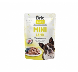Brit Care Mini kons. šunims maiš. Lamb fillets in gravy 24x85g